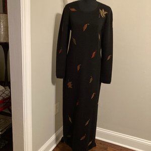 Peruvian Connection embroidered midi dress